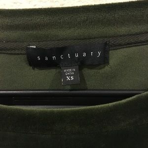 Sanctuary Tops - Sanctuary 'Tierney' tie sleeve velour top Sanctuary Tops - Sanctuary 'Tierney' tie sleeve velour top